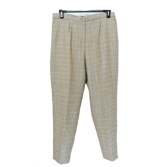 Pendleton Summer Weight Ankle Pants Womens 14 Wool-Lin Unlined $179 New - Picture 3 of 5